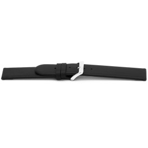 Uhrenarmband Universal F116 Leder Schwarz 18mm