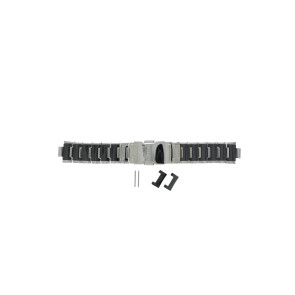 Uhrenarmband Lotus 15591 / 15591-2 / 15591-3 Keramik Schwarz 15mm